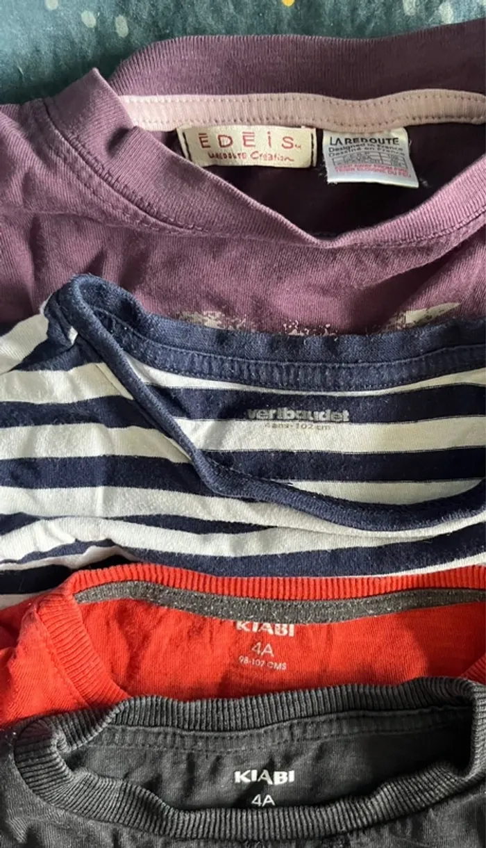 Lot 4 t-shirt manches longues 4 ans - photo numéro 6