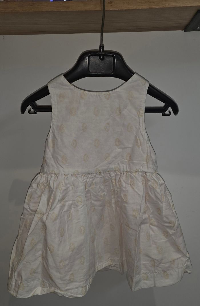 Robe réversible corail/blanche 6 mois - photo numéro 3