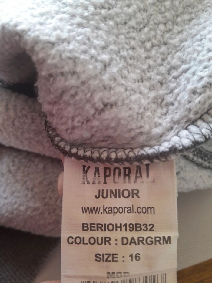 Sweat mixte kaporal avec logo caoutchouc 16 ans - photo numéro 6