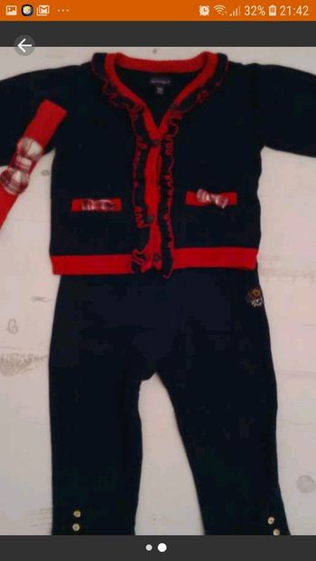 Pantalon et gilet fille Sergent Major 12 mois