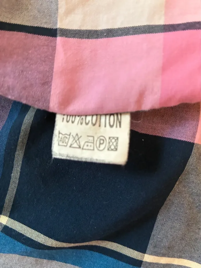 Chemise à carreaux rose - photo numéro 9