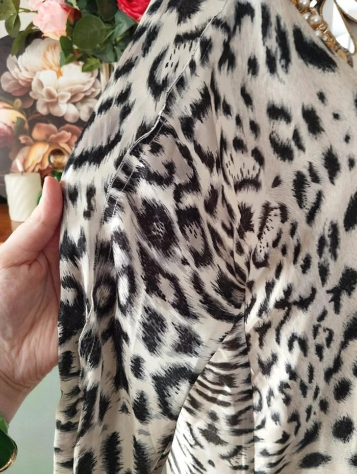 🐆Robe Légère Satin Imprimé Léopard Zara T36/38🐆 - photo numéro 10