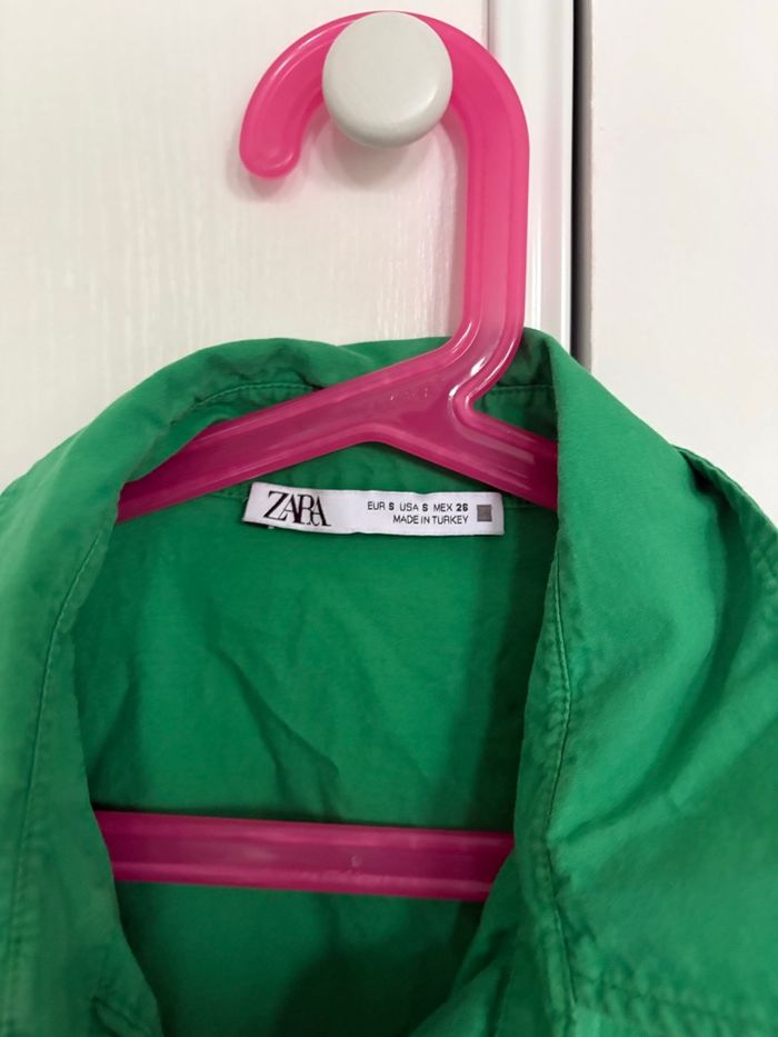 Chemise verte Zara - photo numéro 3