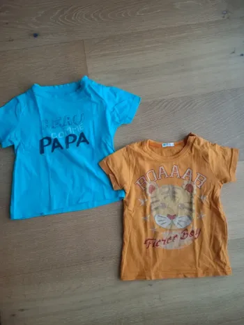 Lot tee-shirt 12 mois
