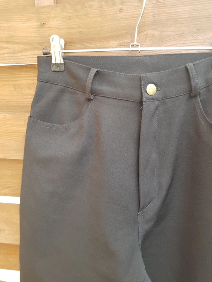 Pantalon crayon taille haute noir - photo numéro 6