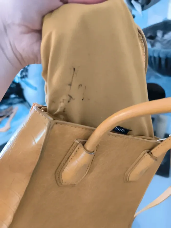 Sac à main moutarde - photo numéro 4
