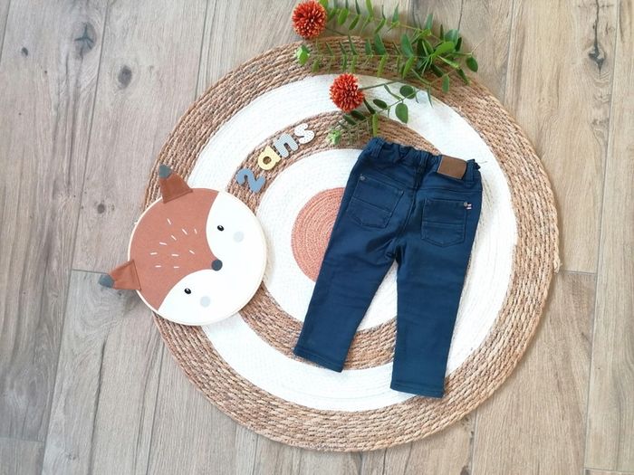 Pantalon bébé bleu marine - photo numéro 2