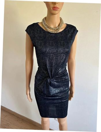 Robe bleue marine et brillante neuve sans manches Morgan taille 40 (valeur 55€)