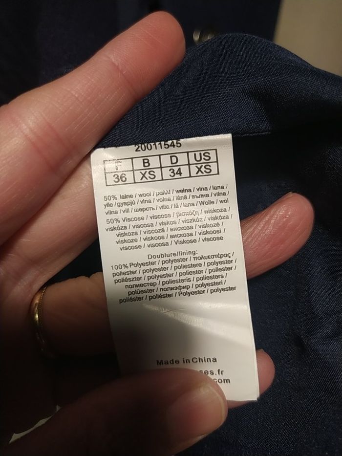 Manteau cape en laine taille S neuf 3Suisses - photo numéro 5