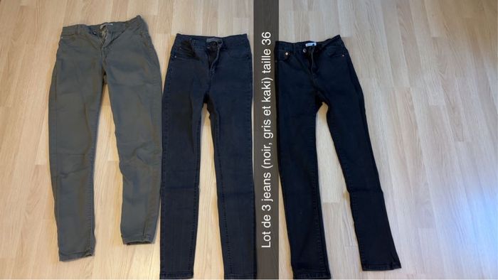 Lot 3 jeans taille 36