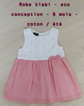 Robe été rose / 6 mois / Kiabi
