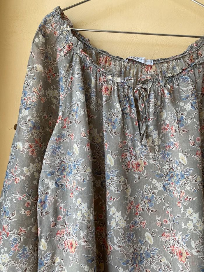 Lot de 2 blouses fleuries M&G XL - photo numéro 10