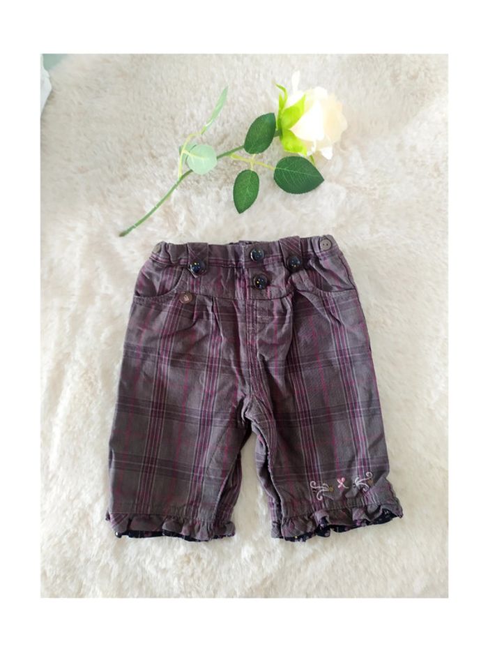 Pantalon à carreaux bébé fille 3 mois Sergent Major