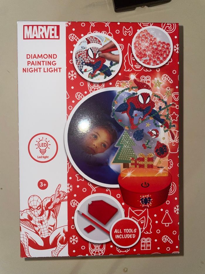 Diamond veilleuse led Spiderman