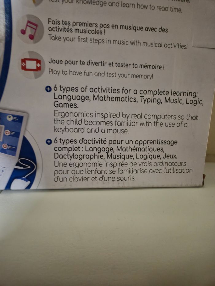 Lot de 2 ordinateurs Lexibook 
Bilingues 124 activités chacun 
Le bleu : 3 ans + et le orange : 4 ans + - photo numéro 8