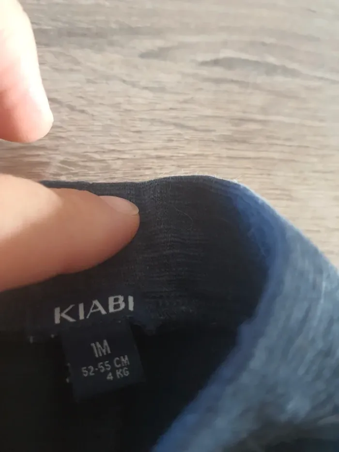 Pantalon bleu marine Kiabi 1 mois - photo numéro 3