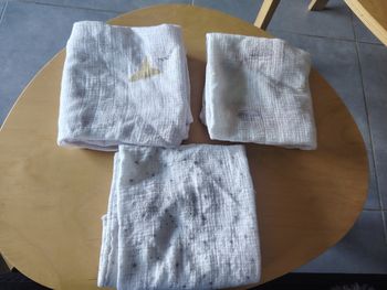 Lot de 3 langes tout doux en gaze de coton bio et fibre de bambou 70x60 lassig