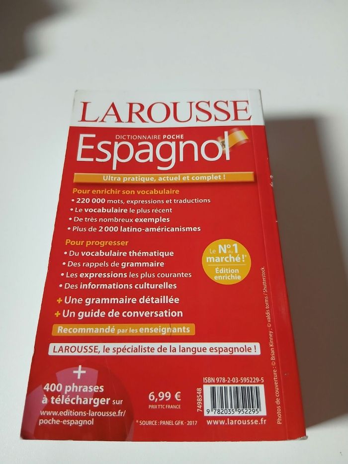 Dictionnaire Espagnol - photo numéro 3