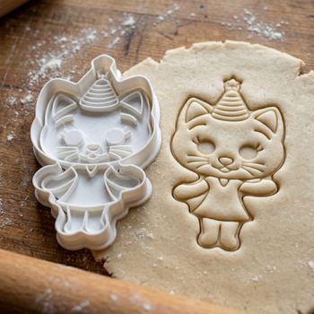 Emporte-pièce Découpoir Chat Anniversaire Kawaii Biscuit Pâte à Sucre