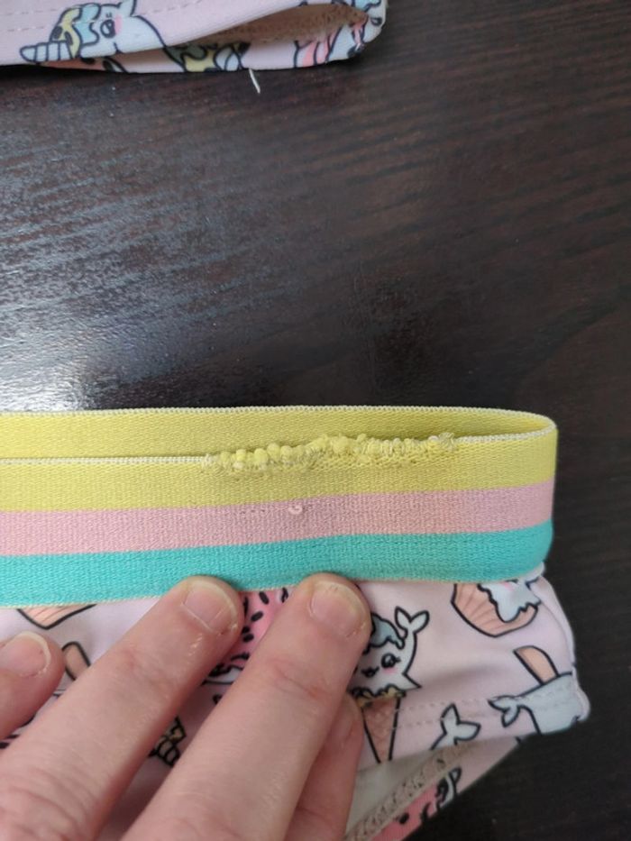 Maillot de bain 6 ans fille Lili marelle licorne glace donuts muffin kawaii mignon - photo numéro 3