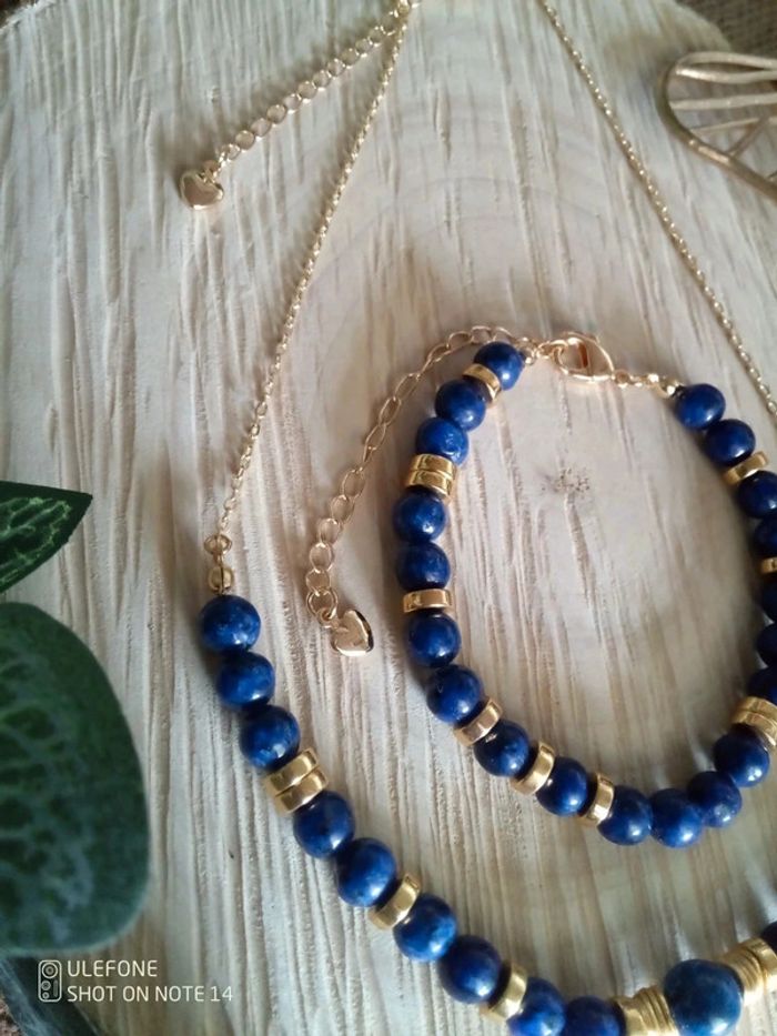 Parure lapis lazuli - photo numéro 2
