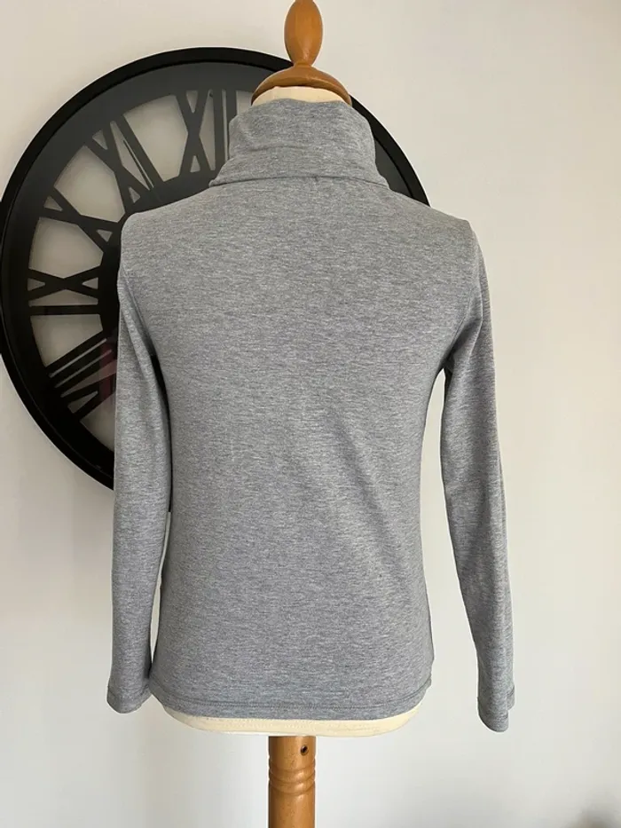 Tee-shirt manche longue gris - photo numéro 2