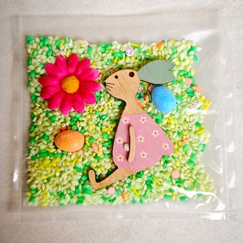 Pochette sensorielle pâques 🐇