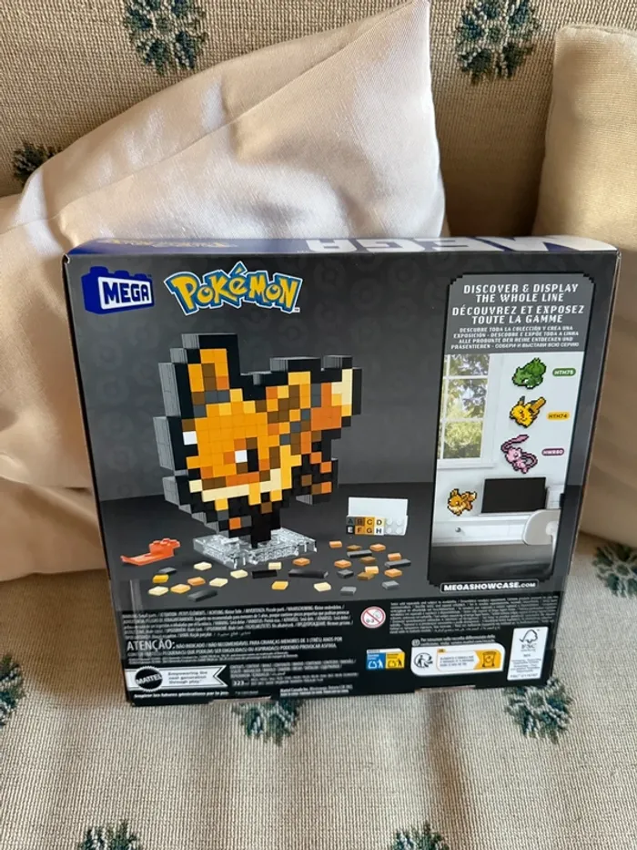 NEUF Coffret Lego Mega Construx Briques Pokémon Evoli Rétro Pixel - photo numéro 2