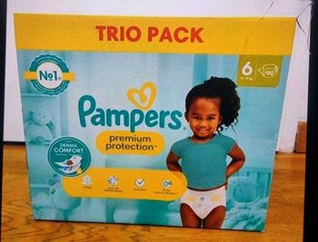 Couches taille 6 Pampers premium protection
