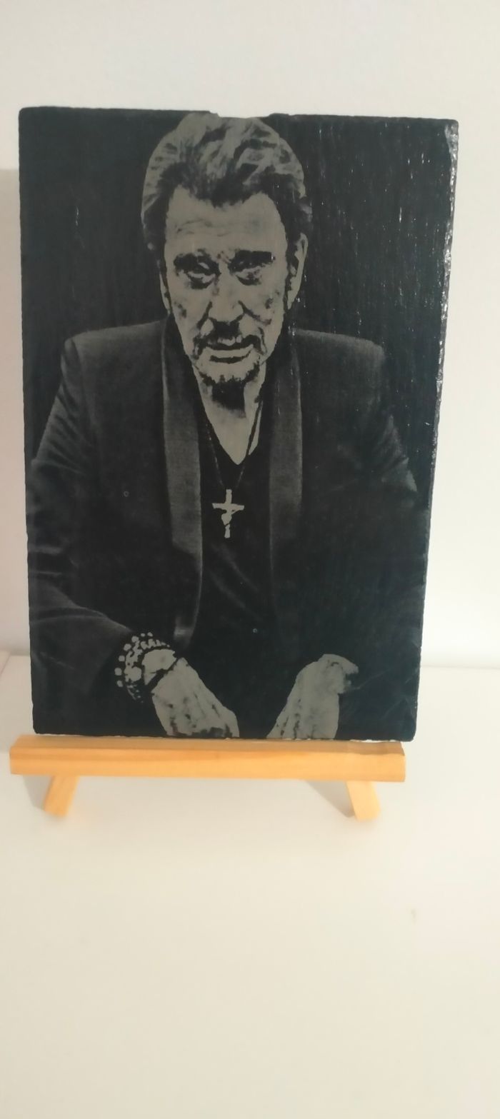 Ardoise Johnny Hallyday - photo numéro 2