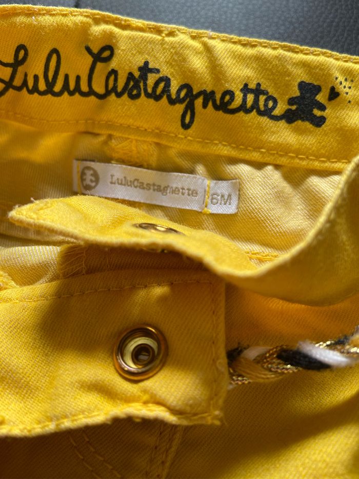 Magnifique pantalon jean jaune - photo numéro 3