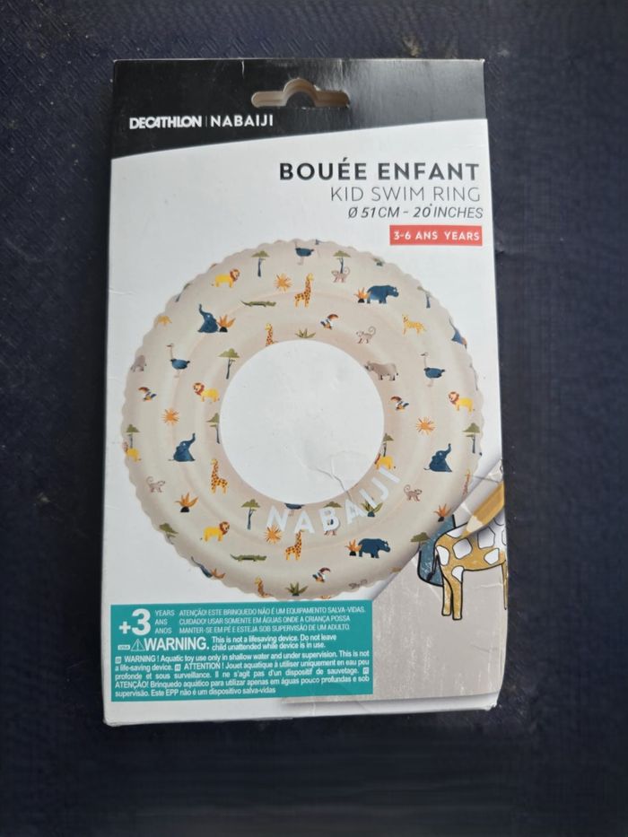 Bouée piscine gonflable 51 cm animaux de la savane