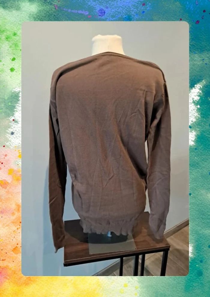 Gilet long xl marron - photo numéro 4