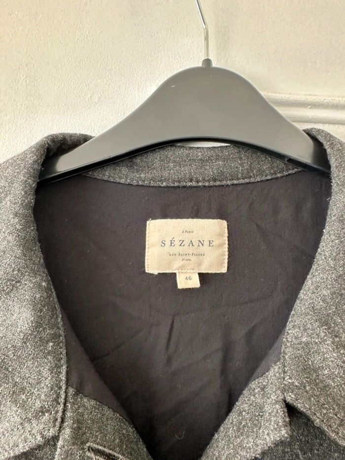 Combinaison pantalon en laine avec ceinture grise taille 46 Sézane - photo numéro 9
