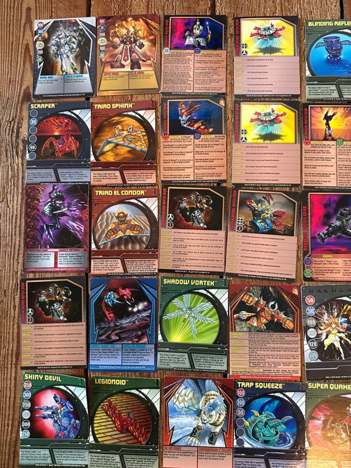 Gros lot de 62 cartes Bakugan de collection officielles collector jeu de figurines - photo numéro 7