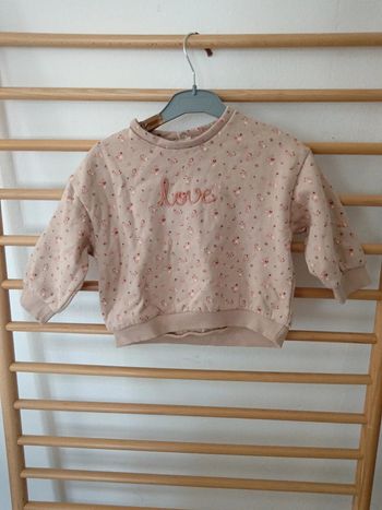 Sweat kiabi love fleurie