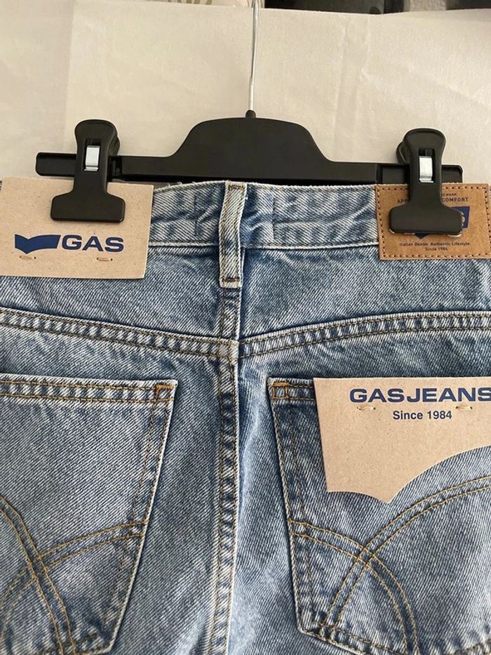 jeans droit Gas bleu taille S - photo numéro 4