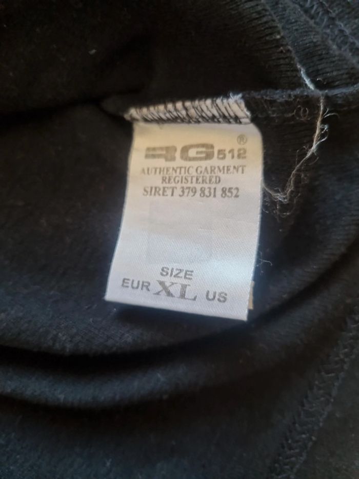 Tee-shirt manches longues noir XL homme - photo numéro 4
