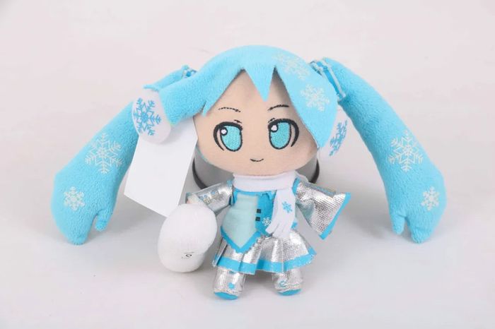 Vocaloid Snow Hatsune Miku Stuffed Plush Toy Doll with Snowman