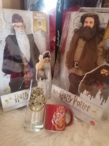 Lot Harry Potter 2 grande figurine tasse et verre