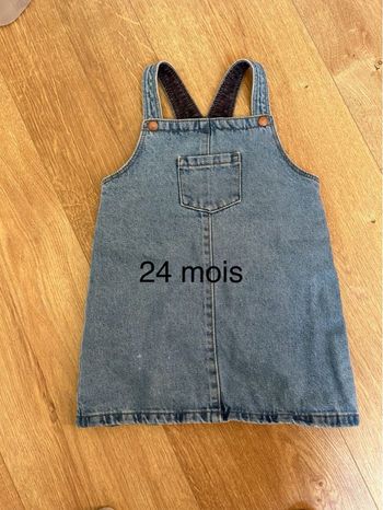 Robe salopette jean Kiabi 24 mois 