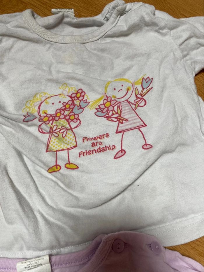 Lot tshirts manches longues 12 mois - photo numéro 3