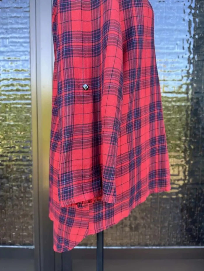 Chemise rouge à carreaux Cache Cache - photo numéro 7