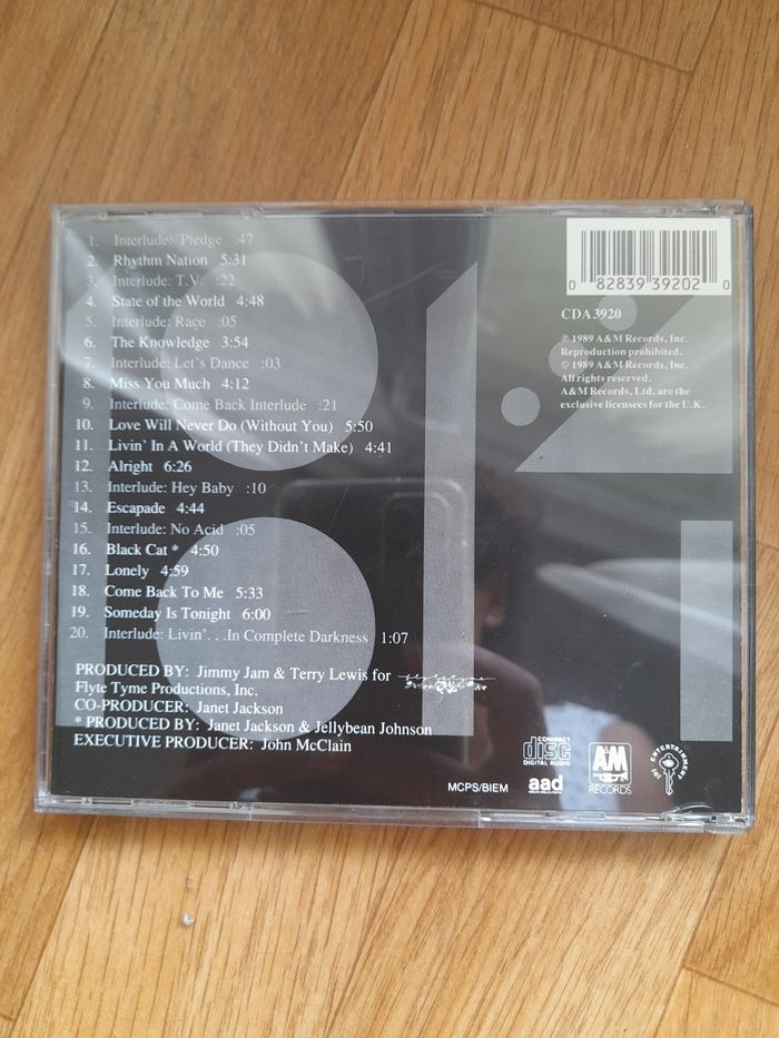 CD Janet Jackson's Rythm Nation - photo numéro 2