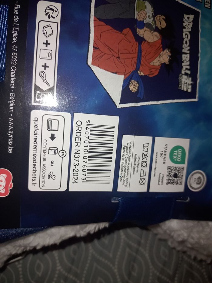 Grande couverture polaire DBZ dragon ball z - photo numéro 5