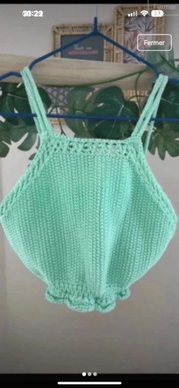 Top crochet Zara 10 ans
