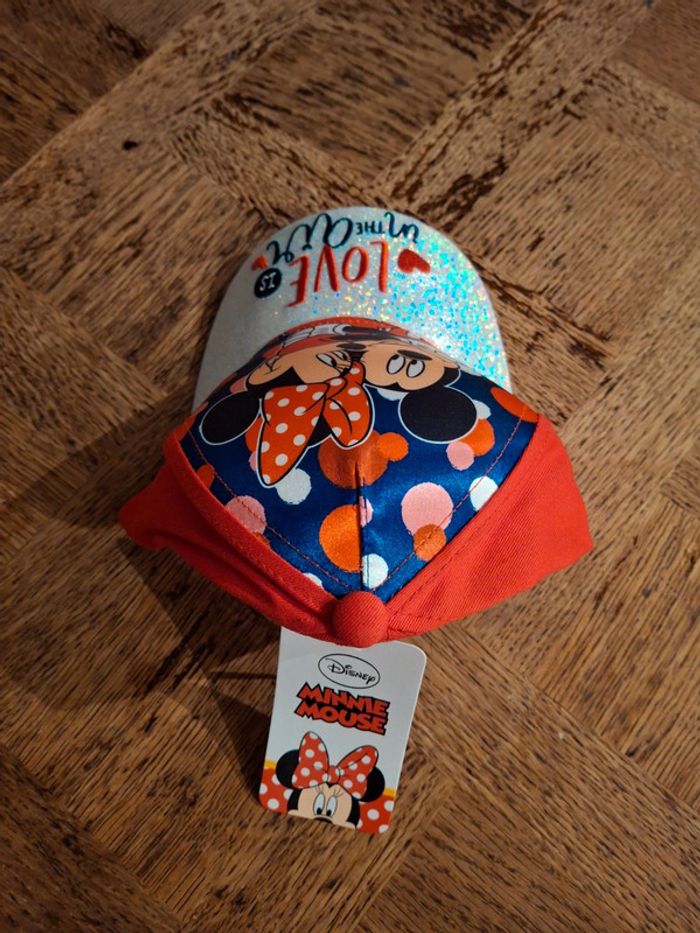 Casquette enfant taille unique disney minnie et mickey neuf - photo numéro 2
