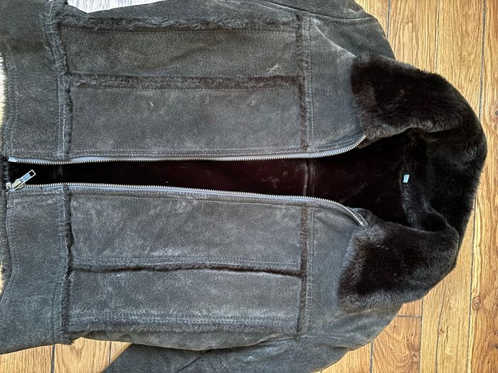 Veste marron effet moumoute - photo numéro 2