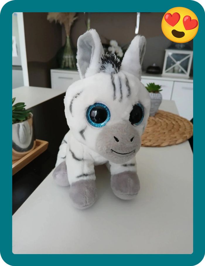 Péluche/Doudou stripes le Zèbre Comme Neuf🌿🌈 - photo numéro 4