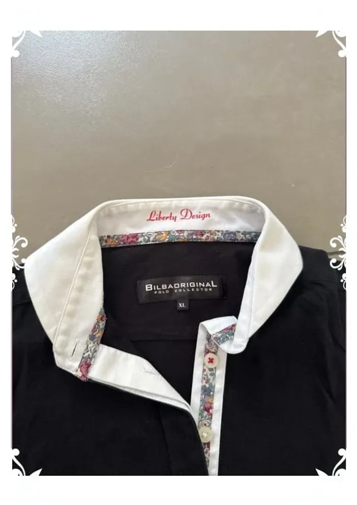 Polo noir de la marque Bilbao Original – Taille XL (unisexe) - photo numéro 3